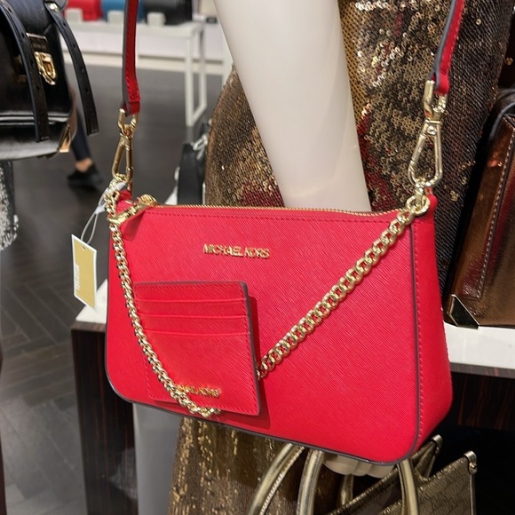 MICHAEL KORS 
Jet Set Md Crossbody XBody Shoulder Bag + Card Holder Boxed Set - Picture 14 of 16